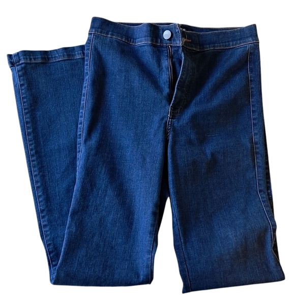 Express Super High Rise Slim Flare Medium M - Picture 1 of 4